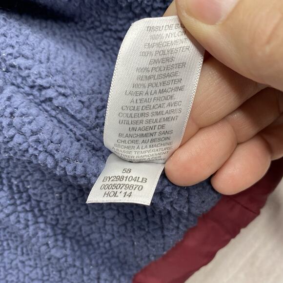 Tucker + Tate Boys Puffer Jacket Vest Sz 2T Blue Burgundy Full Zip Fleece Lined - Picture 9 of 9